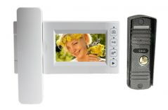Комплект: видеодомофон + вызывная панель PoliceCam PC-437 RO+HD (PC-668H)