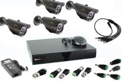Комплект видеонаблюдения DVR-6604T-	PC-400 PoliceCam