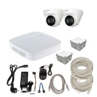 Внутренний IP комплект видеонаблюдения Dahua IP-KIT2x1080P-IN